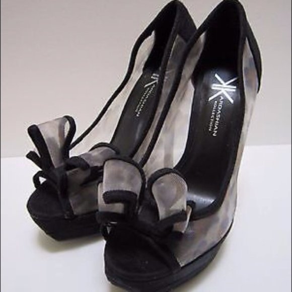 Kardashian Kollection Peep Toe Pumps SZ 8 - Picture 2 of 3